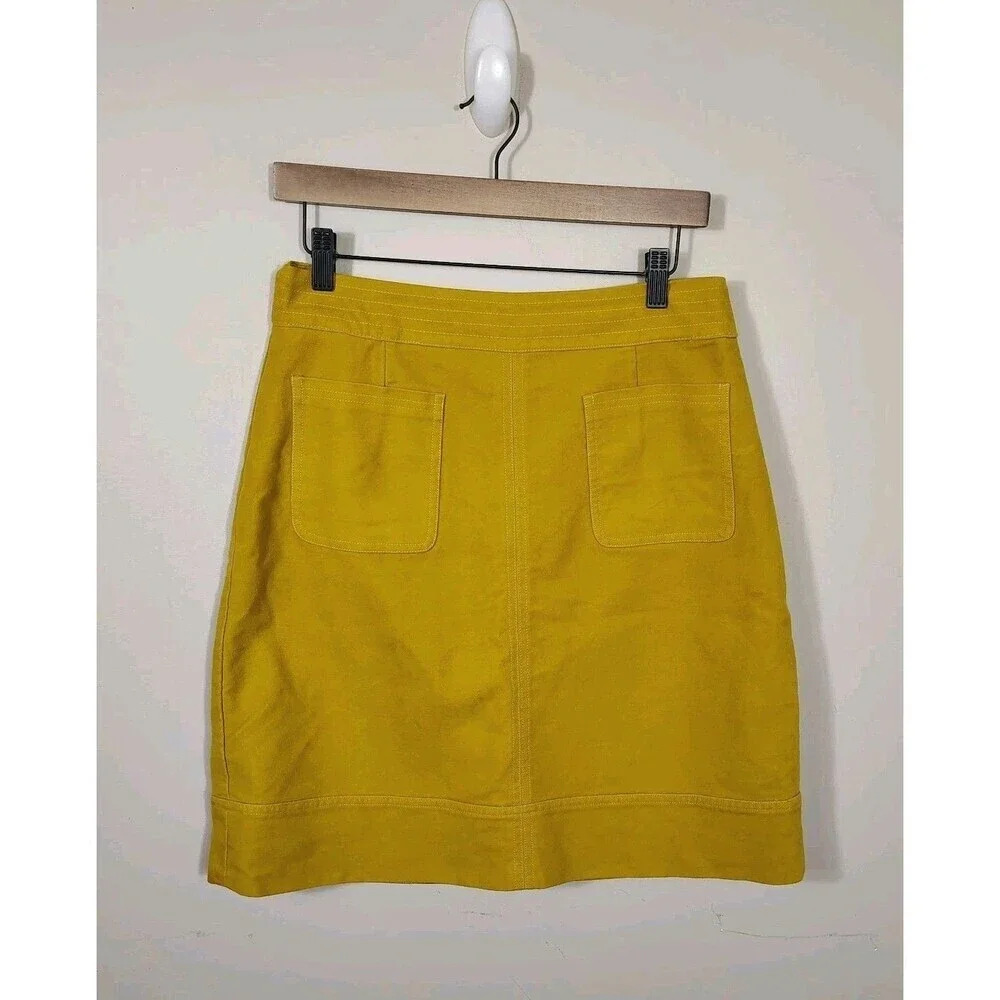 Boden A Line Mini Skirt Womens Size 12L Pocket Preppy Academia Workwear - Picture 3 of 10
